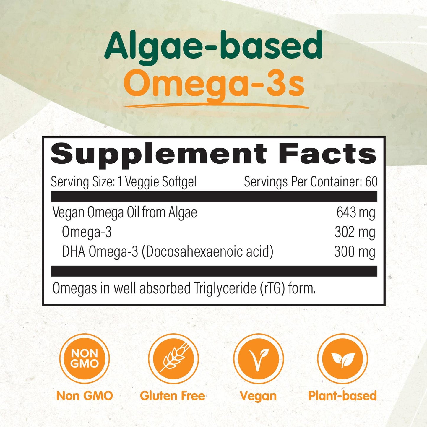 Algae-based Omega-3s infographic
