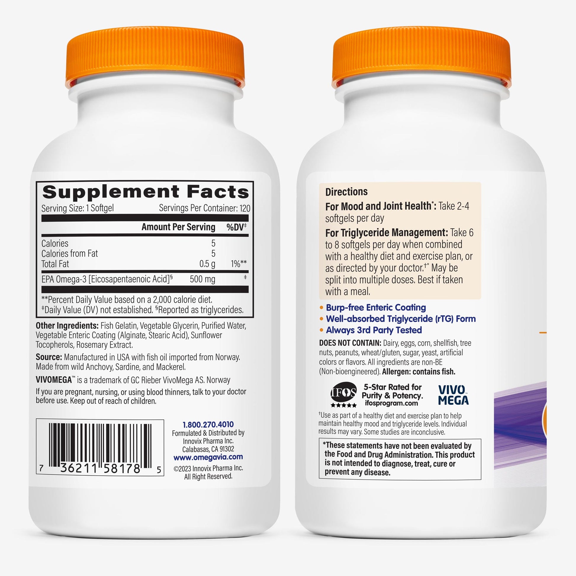 OmegaVia EPA 500 Omega-3
