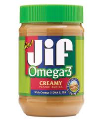 Omega-3 fish oil in peanut butter